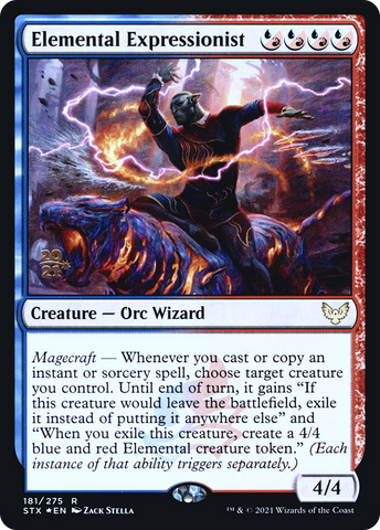 {R} Elemental Expressionist [Strixhaven: School of Mages Prerelease Promos][PR STX 181]