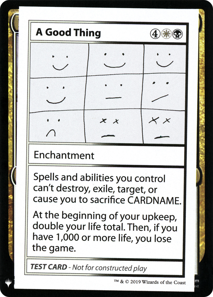 {R} A Good Thing [Mystery Booster Playtest Cards][CMB1 086]