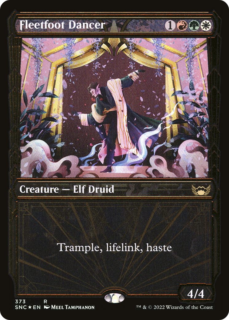 {R} Fleetfoot Dancer (Showcase Golden Age Gilded Foil) [Streets of New Capenna][SNC 373]