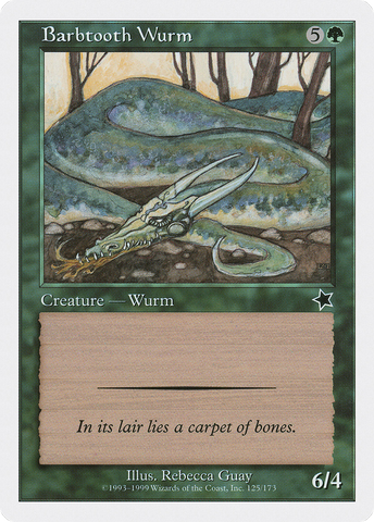 {C} Barbtooth Wurm [Starter 1999][S99 125]