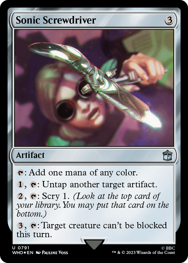 {C} Sonic Screwdriver (0186) (Surge Foil) [Doctor Who][WHO 791]