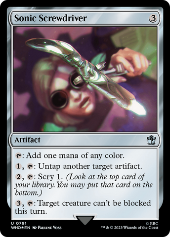 {C} Sonic Screwdriver (0186) (Surge Foil) [Doctor Who][WHO 791]