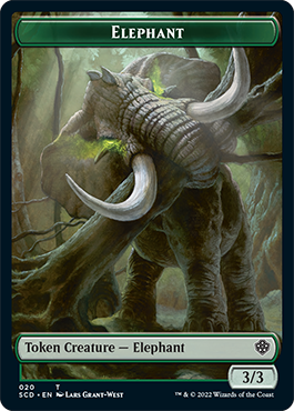 {C} Elephant // Thopter Double-Sided Token [Starter Commander Decks][SCD 000]