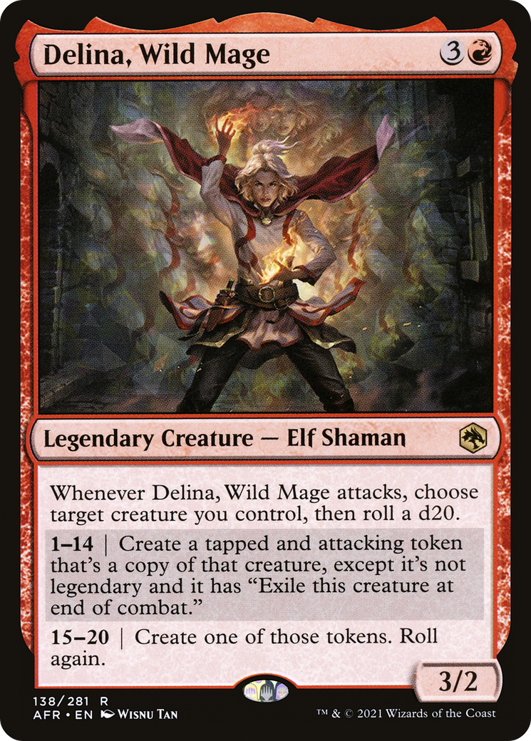 {R} Delina, Wild Mage [Dungeons & Dragons: Adventures in the Forgotten Realms][AFR 138]