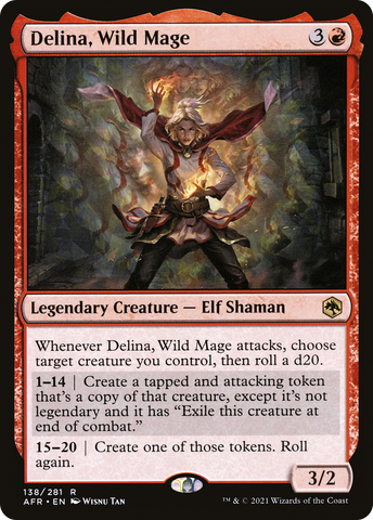 {R} Delina, Wild Mage [Dungeons & Dragons: Adventures in the Forgotten Realms][AFR 138]
