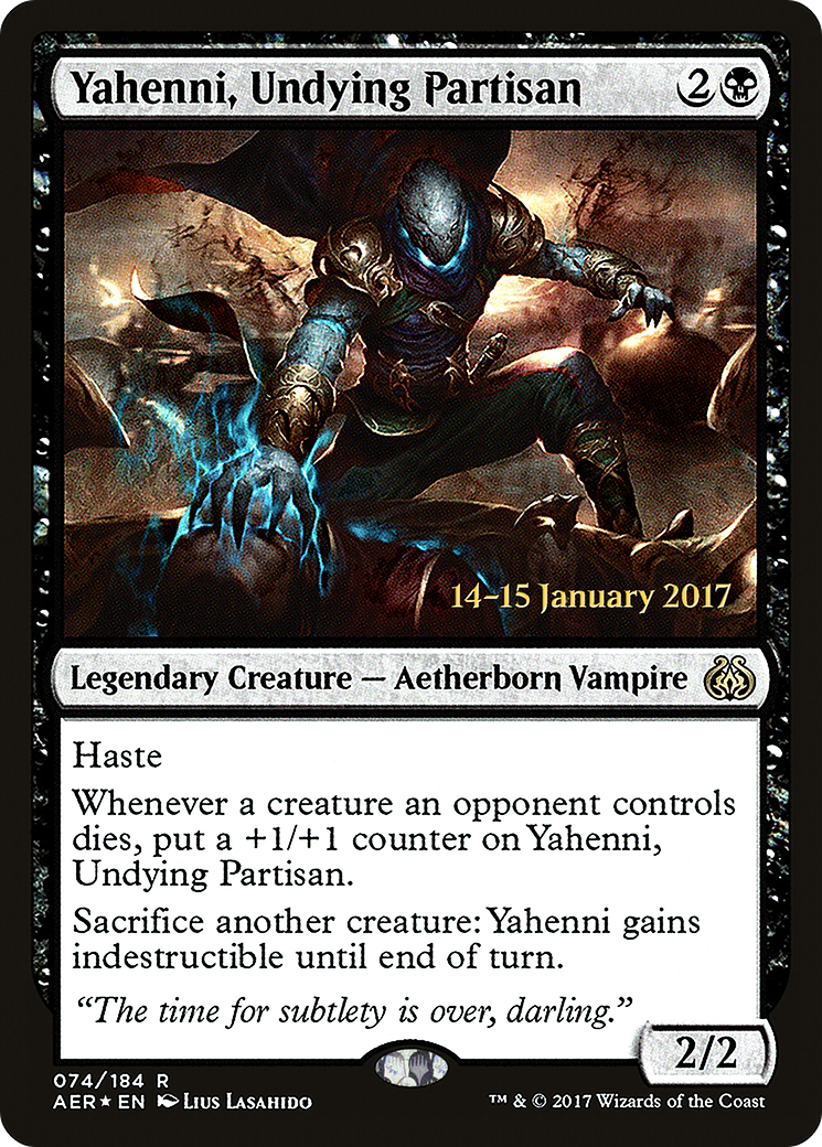 {R} Yahenni, Undying Partisan [Aether Revolt Prerelease Promos][PR AER 074]