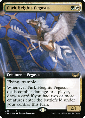 {R} Park Heights Pegasus (Extended Art) [Streets of New Capenna][SNC 437]