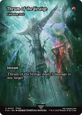 {C} Lightning Bolt - Thrum of the Vestige (Showcase) [FINAL FANTASY : Through the Ages][FCA 040]