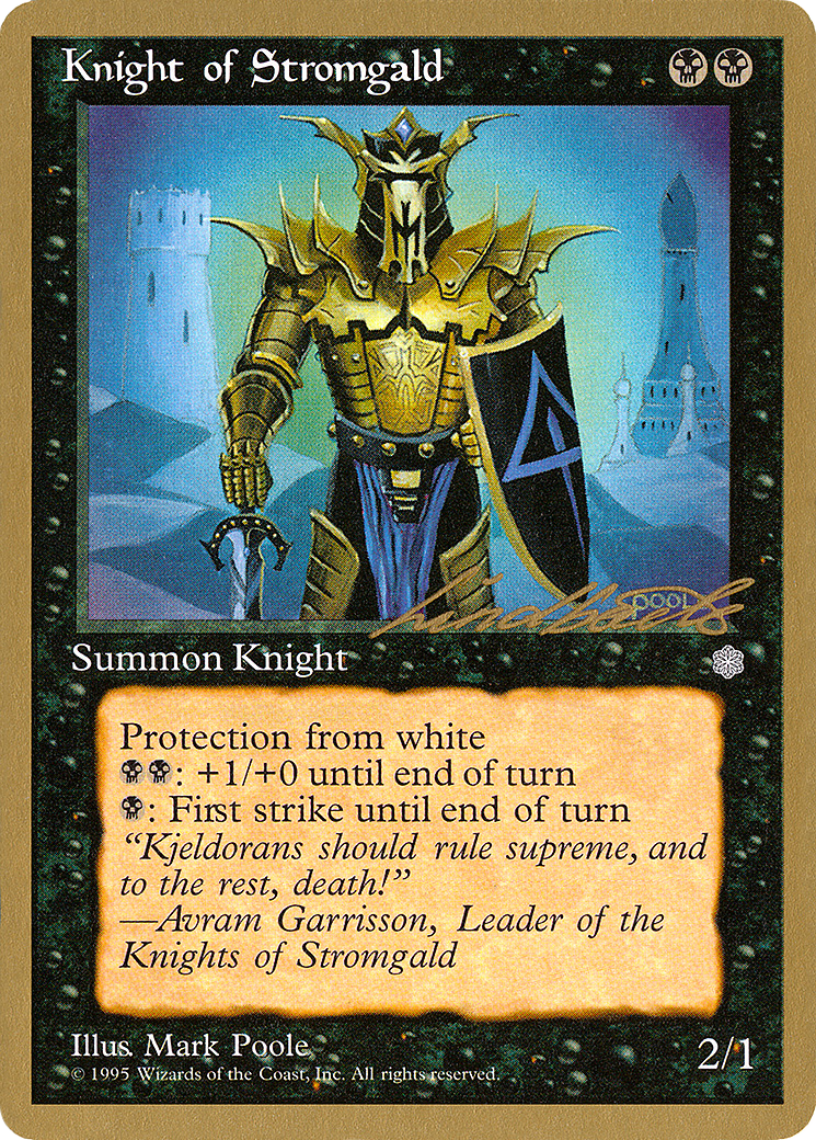 {C} Knight of Stromgald (Leon Lindback) [Pro Tour Collector Set][GB PTC LL138]