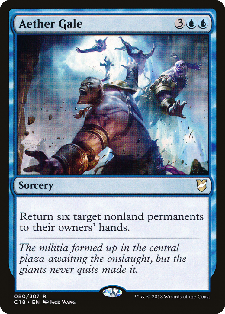 {R} Aether Gale [Commander 2018][C18 080]