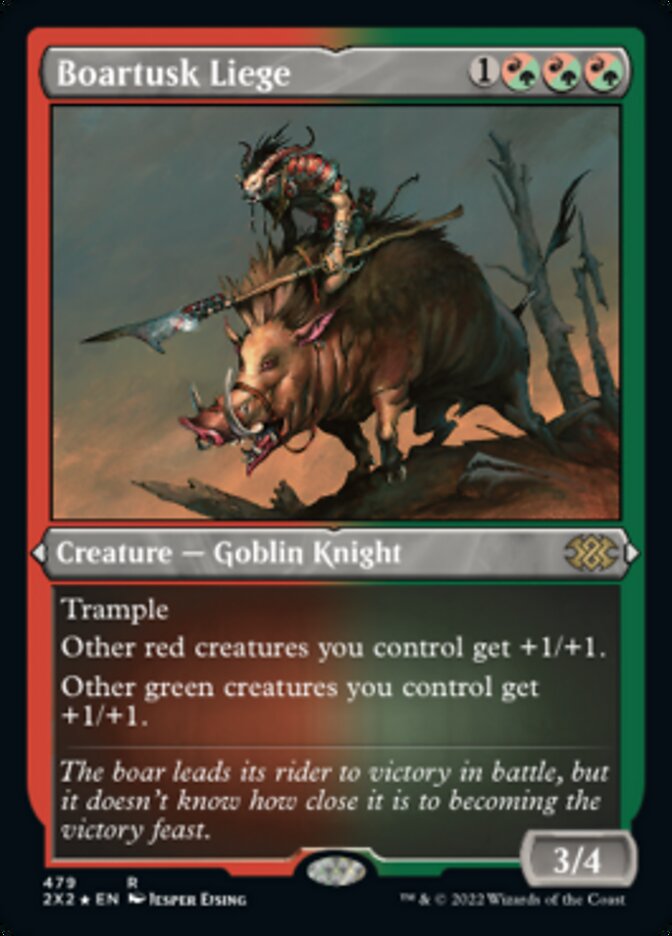 {R} Boartusk Liege (Foil Etched) [Double Masters 2022][2X2 479]