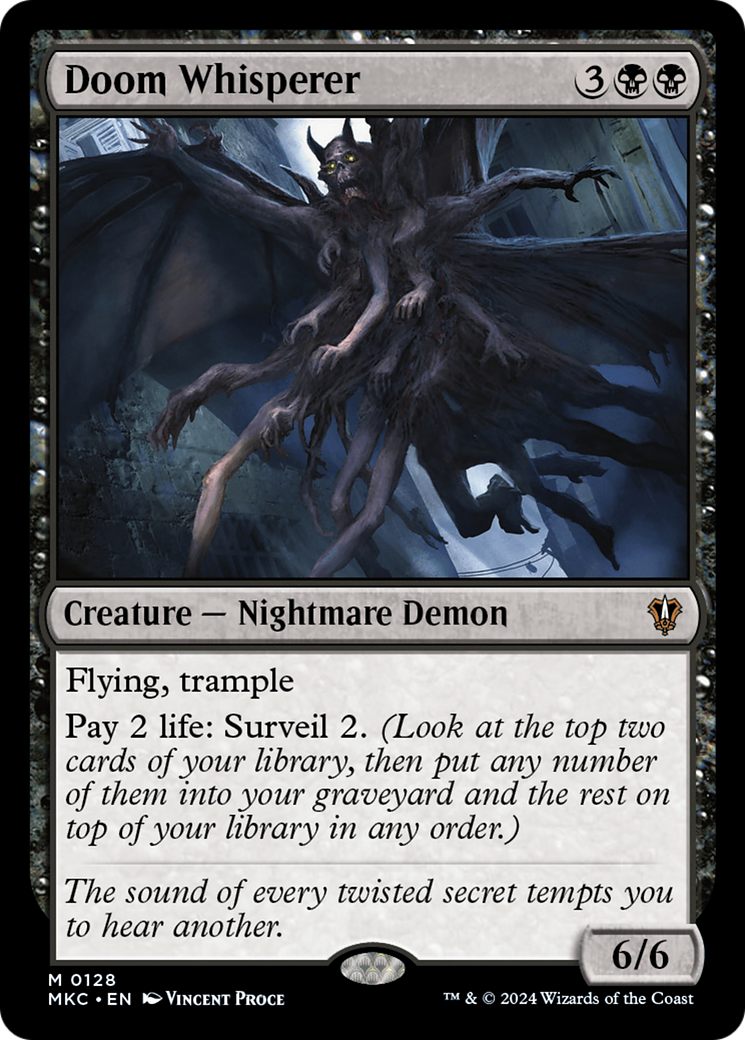 {R} Doom Whisperer [Murders at Karlov Manor Commander][MKC 128]
