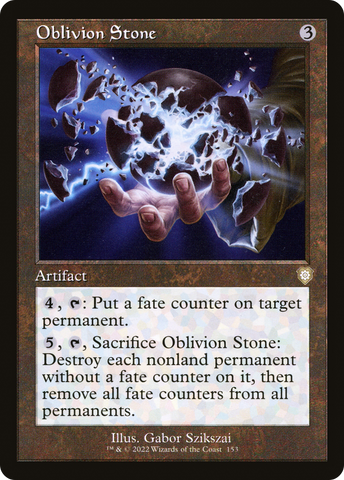 {R} Oblivion Stone (Retro) [The Brothers' War Commander][BRC 153]