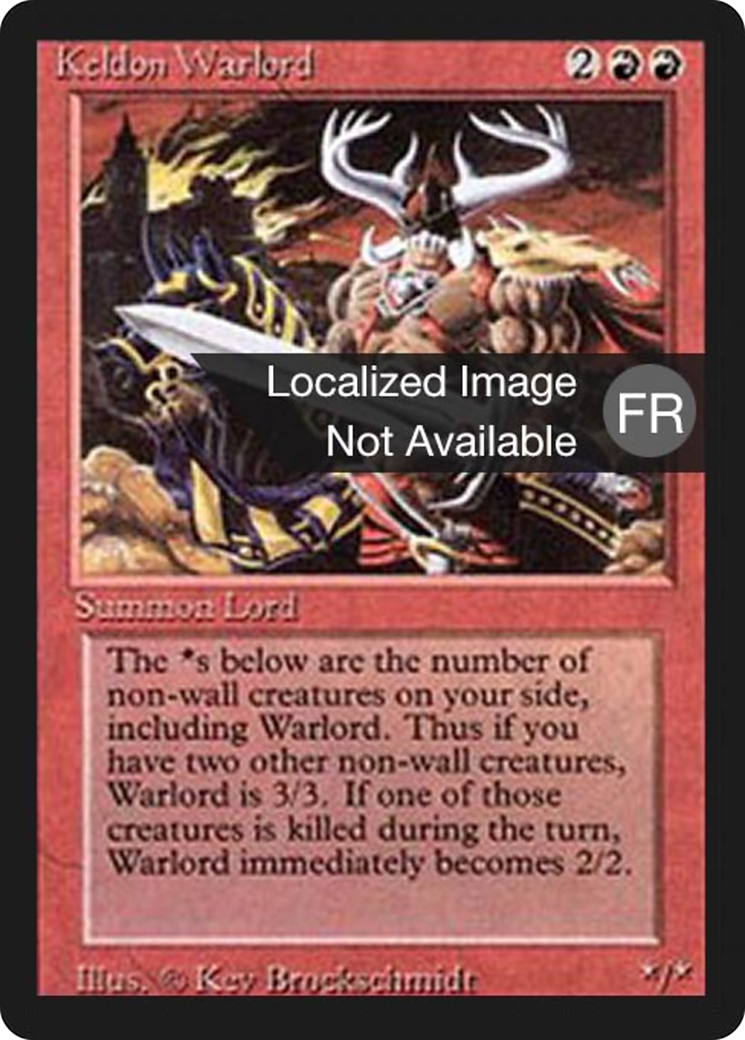 {F} Keldon Warlord [Foreign Black Border][FBB 3ED 160]