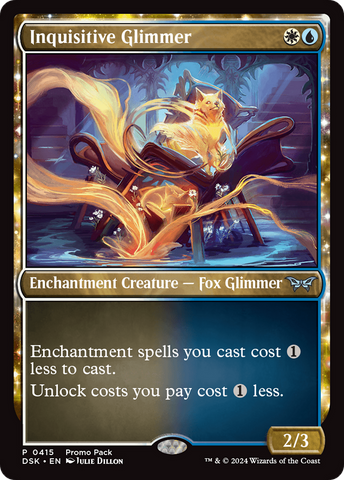 {@C} Inquisitive Glimmer [Duskmourn: House of Horror Promos][DSK 415]