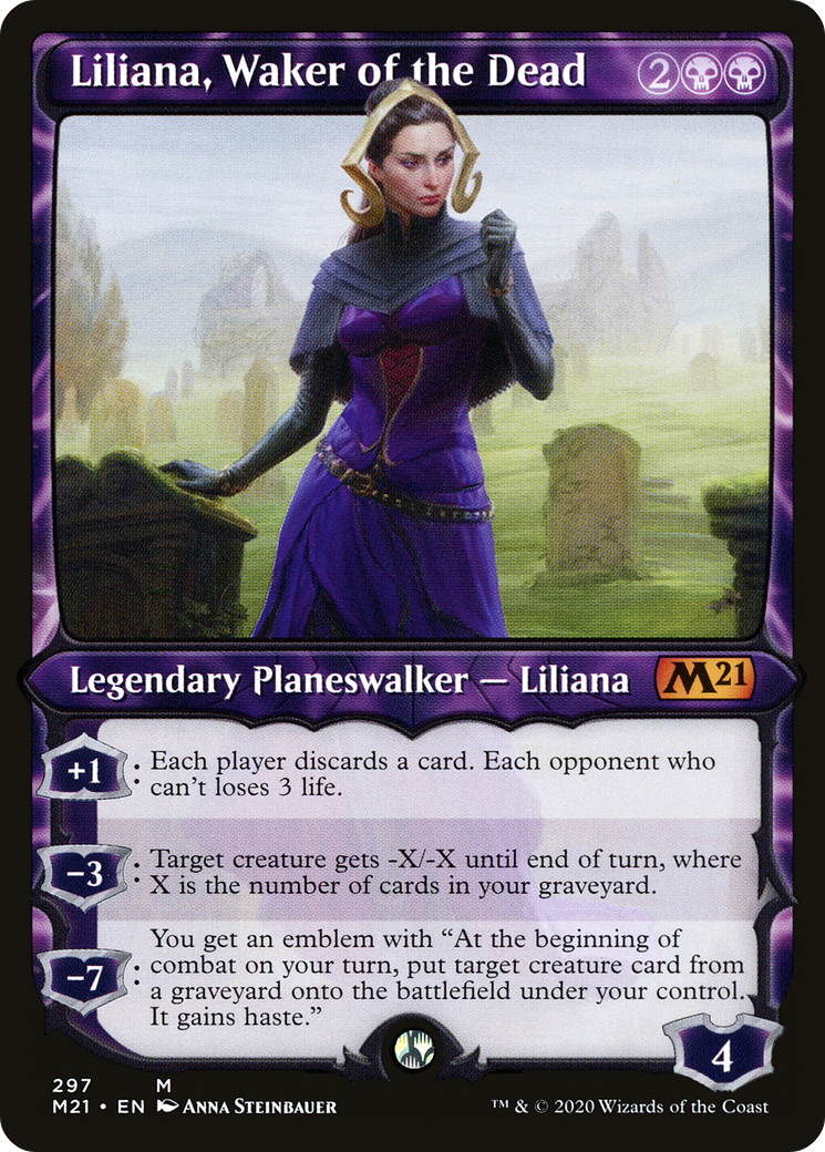 {R} Liliana, Waker of the Dead (Showcase) [Core Set 2021][M21 297]