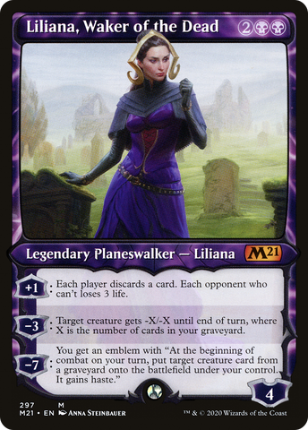 {R} Liliana, Waker of the Dead (Showcase) [Core Set 2021][M21 297]