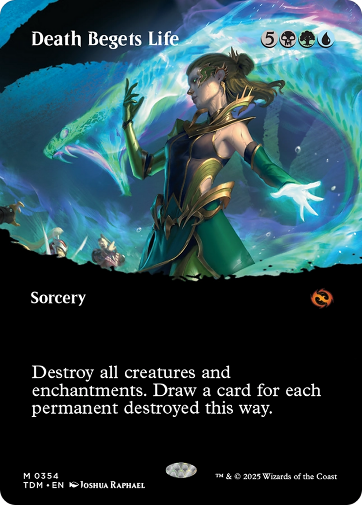 {@R} Death Begets Life (Borderless) [Tarkir: Dragonstorm][TDM 354]