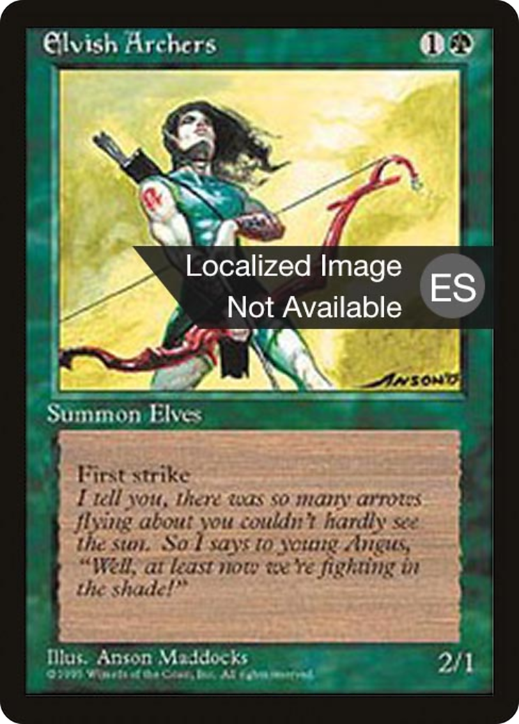 {F} Elvish Archers [Fourth Edition (Foreign Black Border)][FBB 4ED 243]