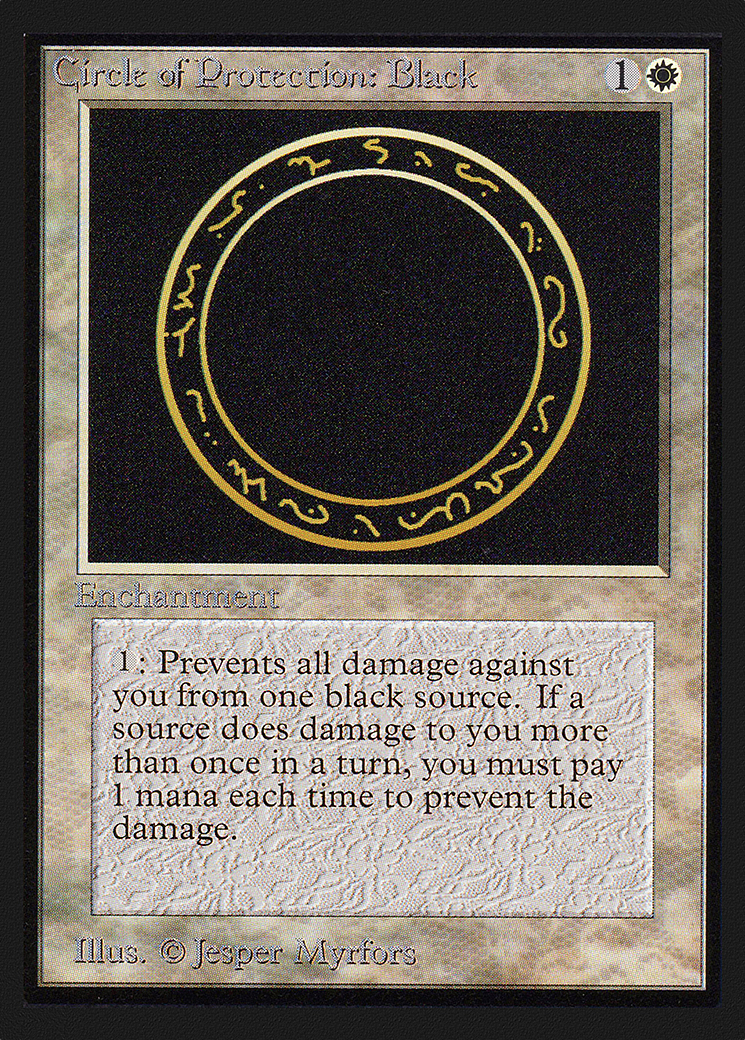 {C} Circle of Protection: Black [International CollectorsÃ¢Â€Â™ Edition][GB CEI 010]