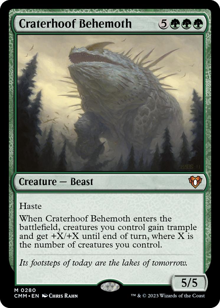 {R} Craterhoof Behemoth [Commander Masters][CMM 280]