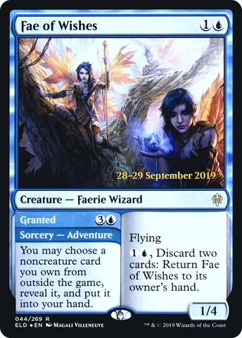 {R} Fae of Wishes // Granted [Throne of Eldraine Prerelease Promos][PR ELD 044]