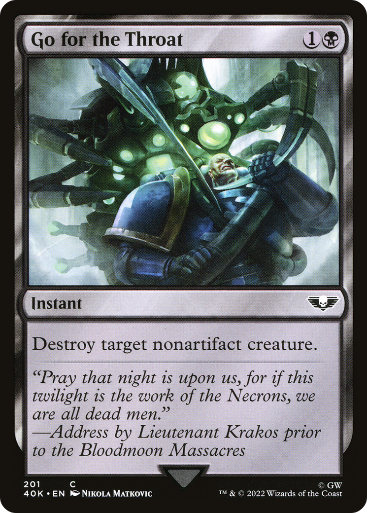 {C} Go for the Throat [Universes Beyond: Warhammer 40,000][40K 201]