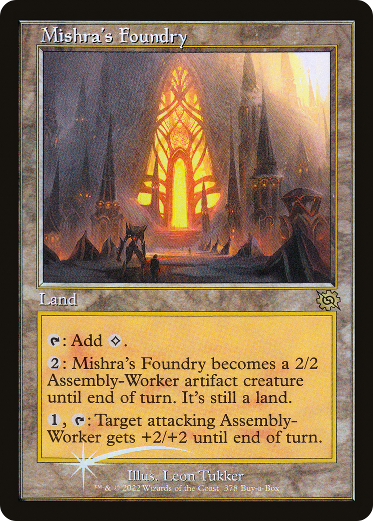 {R} Mishra's Foundry (Retro) (Buy-a-Box) [The Brothers' War][BRO 378]
