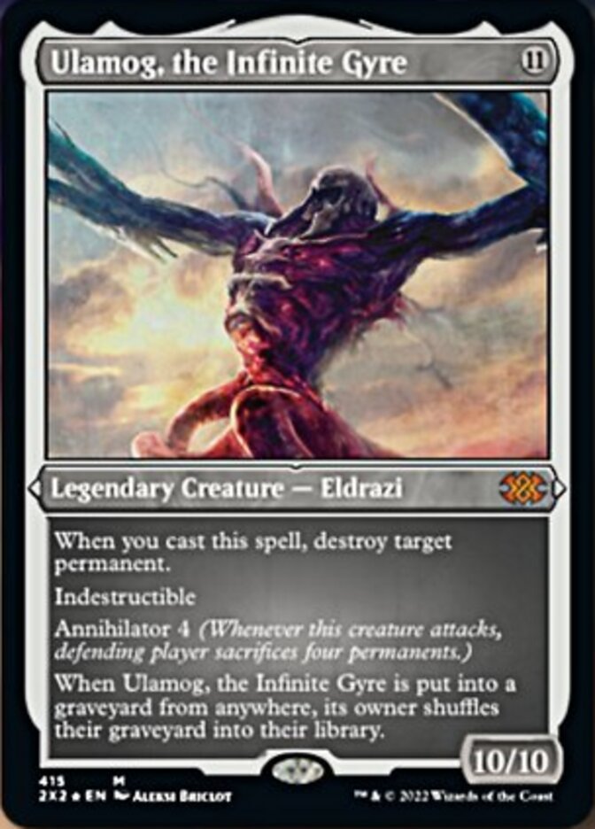 {R} Ulamog, the Infinite Gyre (Foil Etched) [Double Masters 2022][2X2 415]