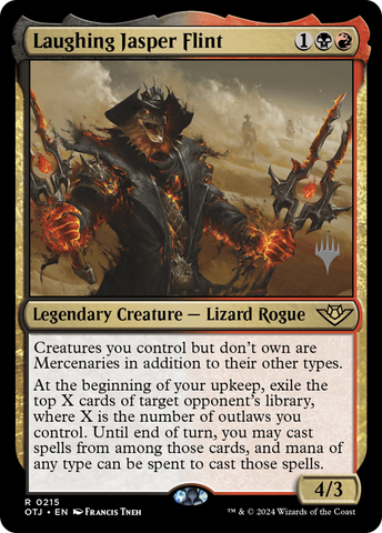 {@R} Laughing Jasper Flint (Promo Pack) [Outlaws of Thunder Junction Promos][PP OTJ 215]