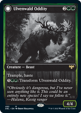 {R} Ulvenwald Oddity // Ulvenwald Behemoth [Innistrad: Double Feature][DBL 492]