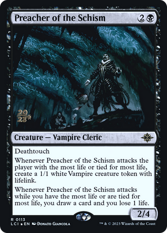 {@R} Preacher of the Schism [The Lost Caverns of Ixalan Prerelease Cards][PR LCI 113]