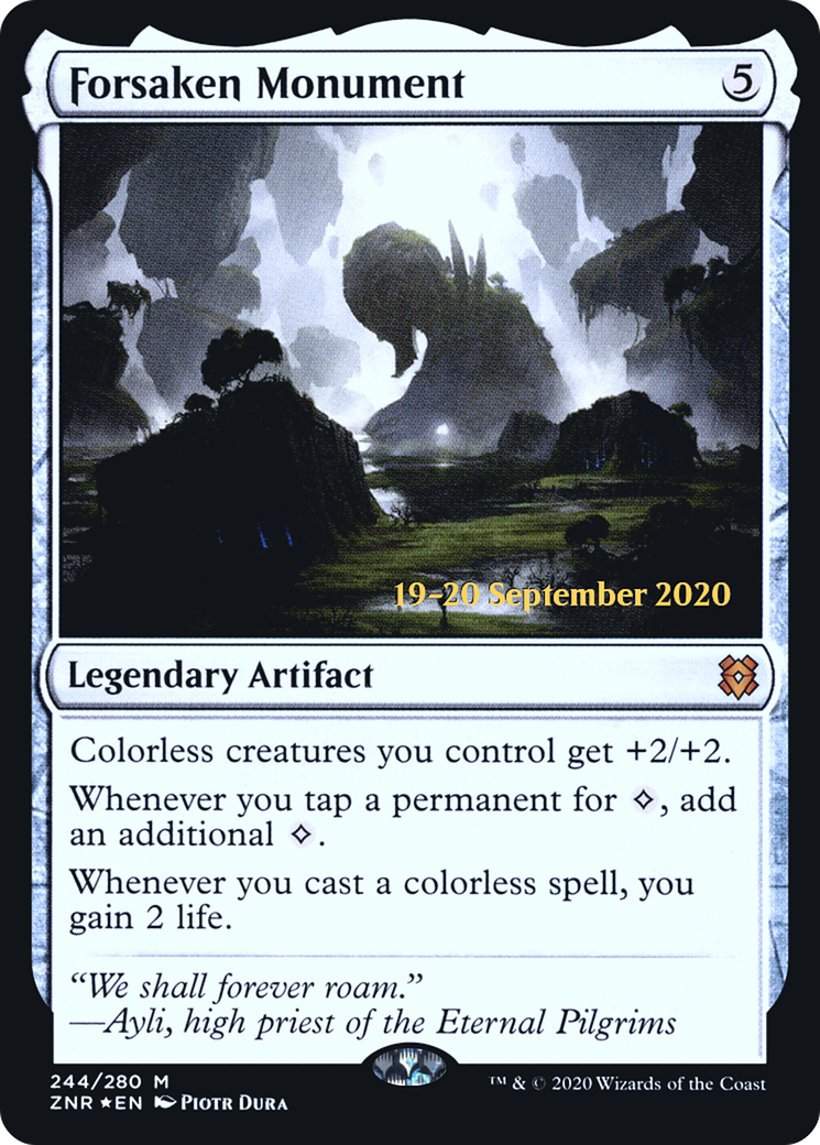 {R} Forsaken Monument [Zendikar Rising Prerelease Promos][PR ZNR 244]