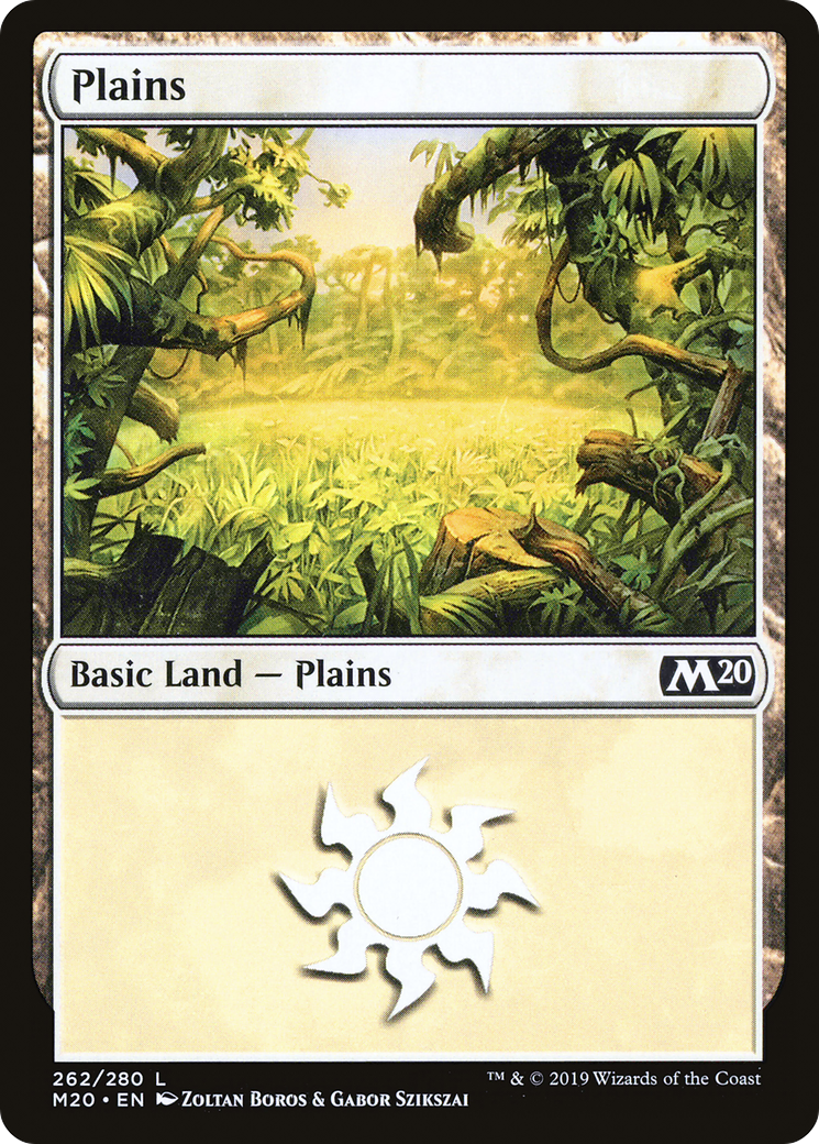 {B}[M20 262] Plains (262) [Core Set 2020]