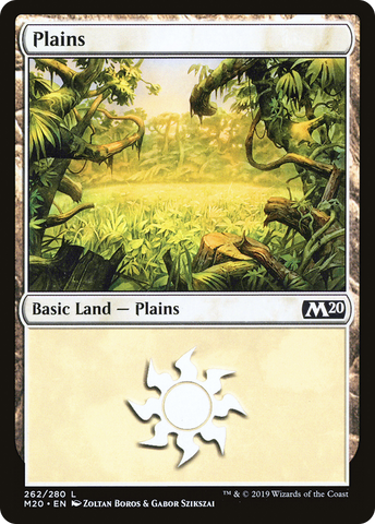{B}[M20 262] Plains (262) [Core Set 2020]