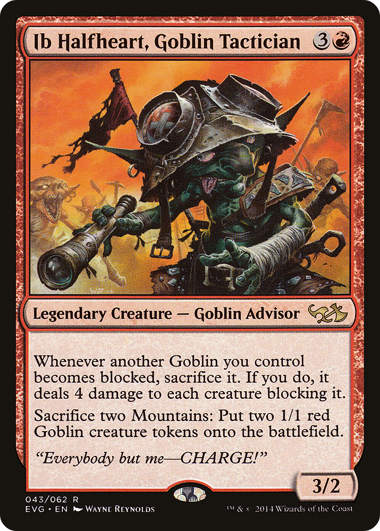 {R} Ib Halfheart, Goblin Tactician (Elves vs. Goblins) [Duel Decks Anthology][EVG 043]