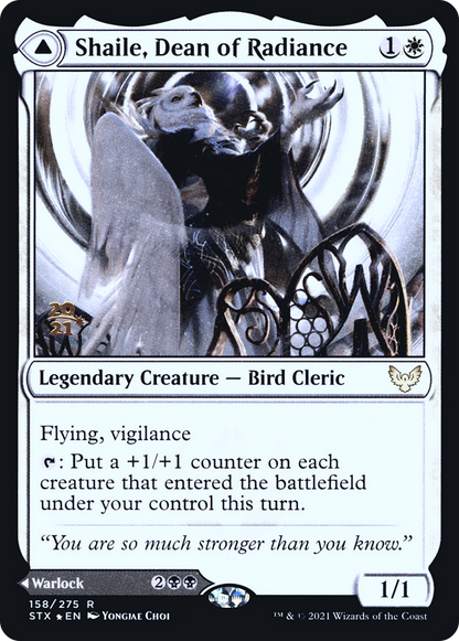 {R} Shaile, Dean of Radiance // Embrose, Dean of Shadow [Strixhaven: School of Mages Prerelease Promos][PR STX 158]