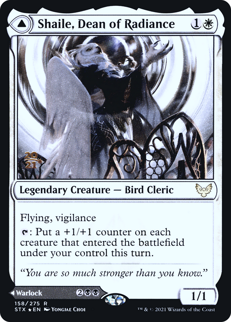 {R} Shaile, Dean of Radiance // Embrose, Dean of Shadow [Strixhaven: School of Mages Prerelease Promos][PR STX 158]