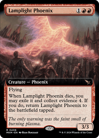 {@R} Lamplight Phoenix (Extended Art) [Murders at Karlov Manor][MKM 406]