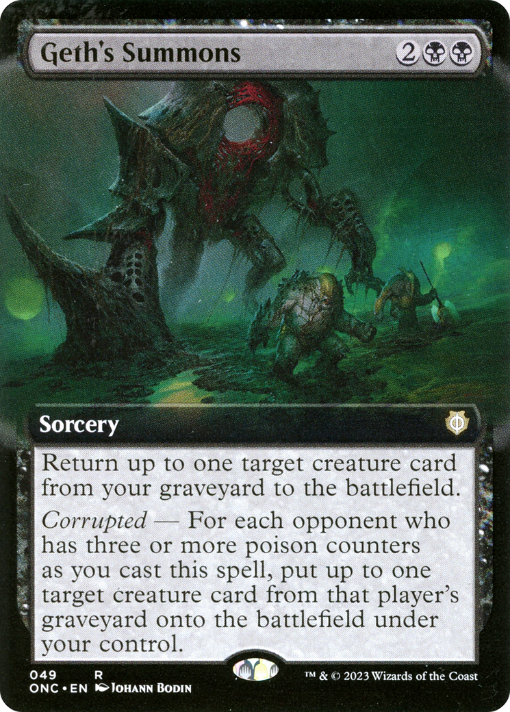 {R} Geth's Summons (Extended Art) [Phyrexia: All Will Be One Commander][ONC 049]