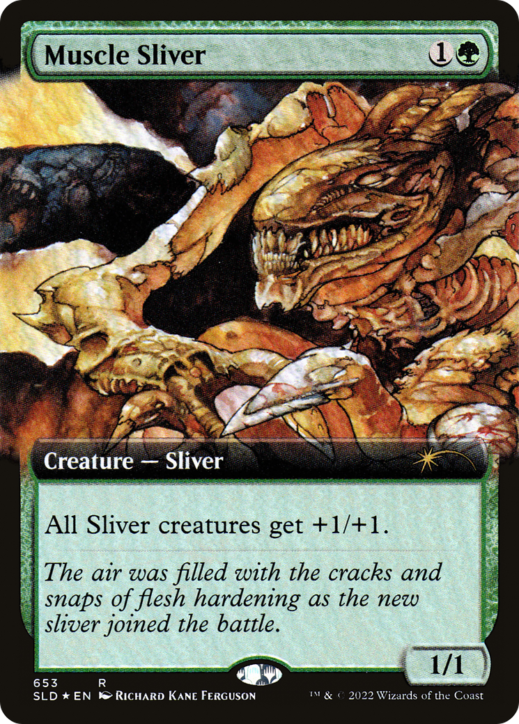 {R} Muscle Sliver (Extended Art) [Secret Lair Drop Promos][SLD 653]