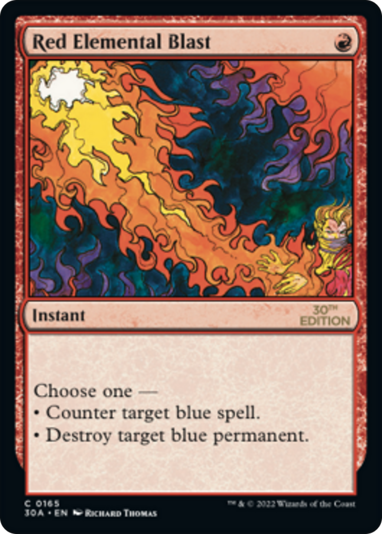 {C} Red Elemental Blast [30th Anniversary Edition][30A 165]