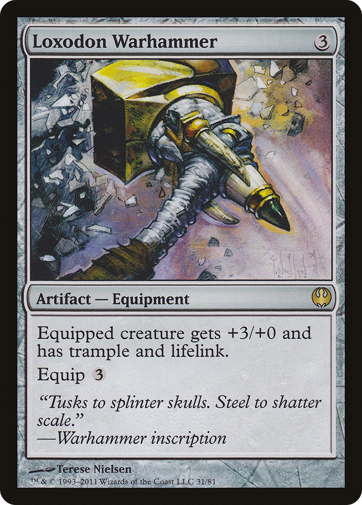 {R} Loxodon Warhammer [Duel Decks: Knights vs. Dragons][DDG 031] - Misty Mountain Games