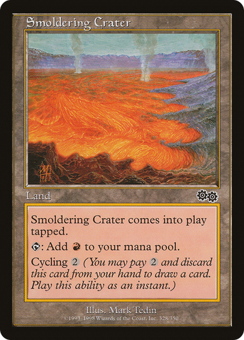 {C} Smoldering Crater [Urza's Saga][USG 328]