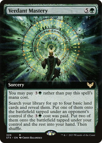 {R} Verdant Mastery (Extended Art) [Strixhaven: School of Mages][STX 320]