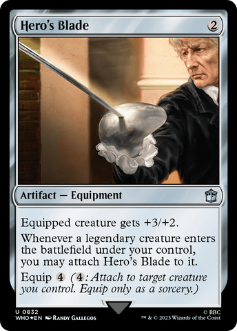 {C} Hero's Blade (Surge Foil) [Doctor Who][WHO 832]