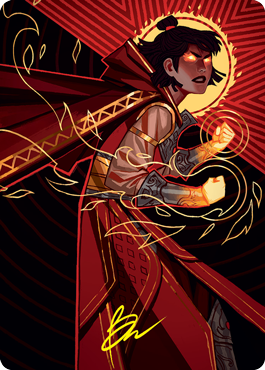 {A} Infuriate Art Card (Gold-Stamped Signature) [Strixhaven: School of Mages Art Series][GS ASTX 075]