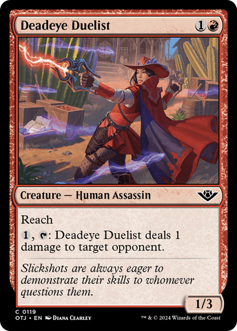 {@C} Deadeye Duelist [Outlaws of Thunder Junction][OTJ 119]