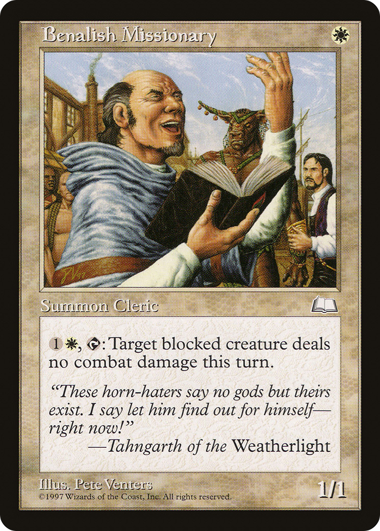 {C} Benalish Missionary [Weatherlight][WTH 010]