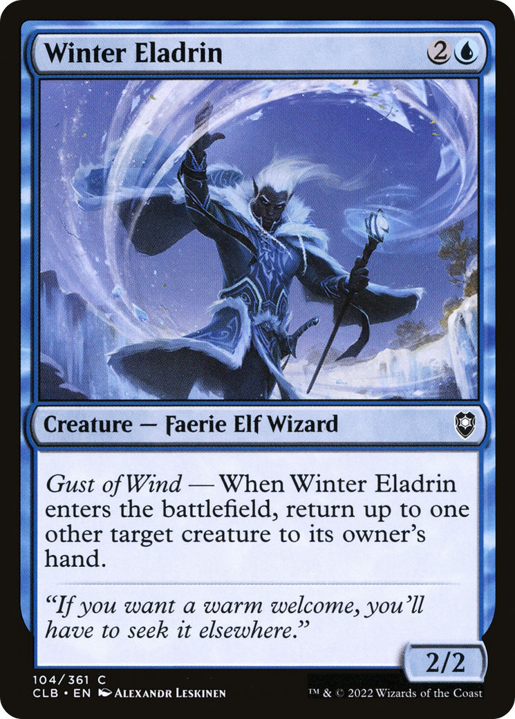 {C} Winter Eladrin [Commander Legends: Battle for Baldur's Gate][CLB 104]